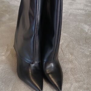 Worthington Sleek Black Heeled Boots